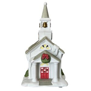 PartyLite The Church 1995 Model P0428 Candle Holder for Christmas Village